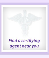 This is an image of a medical caduceus. Click here to find a medical professional to sign your Application. Ask your own doctor first. If you do not have one, you can use this is list to search by zip code and disability.